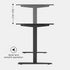 Maidesite Pro Series 48 Inch Height Adjustable Elctric Standing Desk Elite Edition
